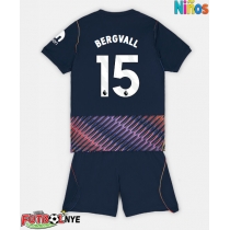 Camiseta Tottenham Hotspur Lucas Bergvall #15 Visitante Equipación para niños 2026-27 manga corta (+ pantalones cortos)